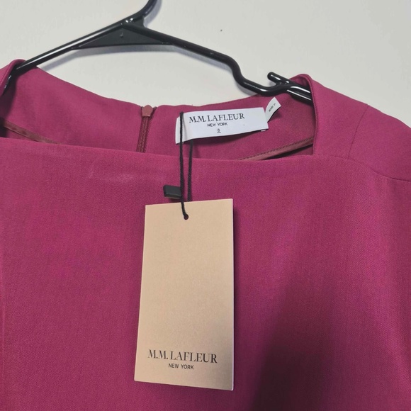 M.M. Lafleur NWT Office Siren Corpcore Berry Red Cap Sleeve Ashley Dress US 8 - Picture 2 of 8